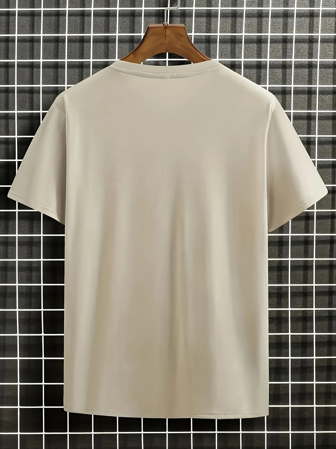 Image of NAUGHTY MEN Printed Men Round Neck Brown T-Shirt