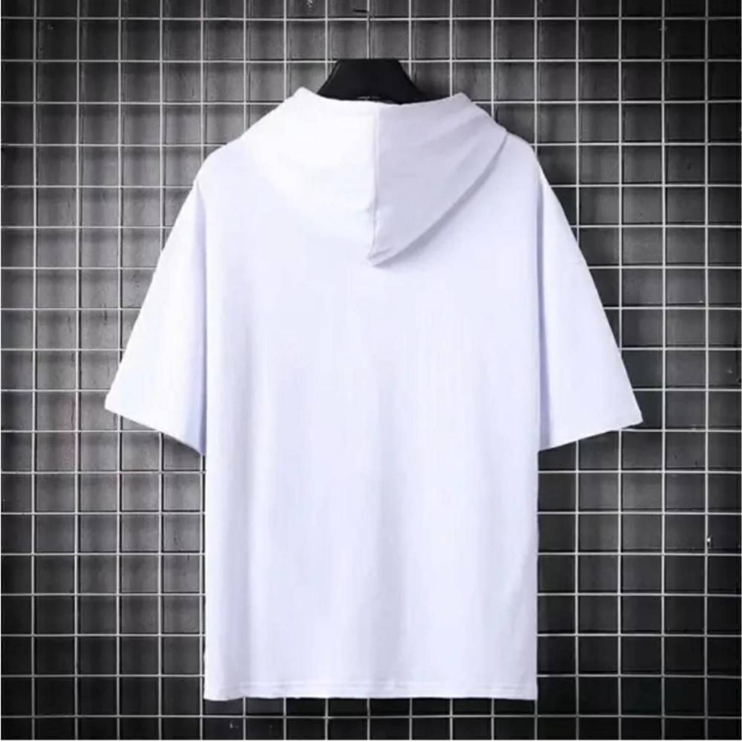 CT Fashion Men White Hooded Neck T-Shirt - Image 2