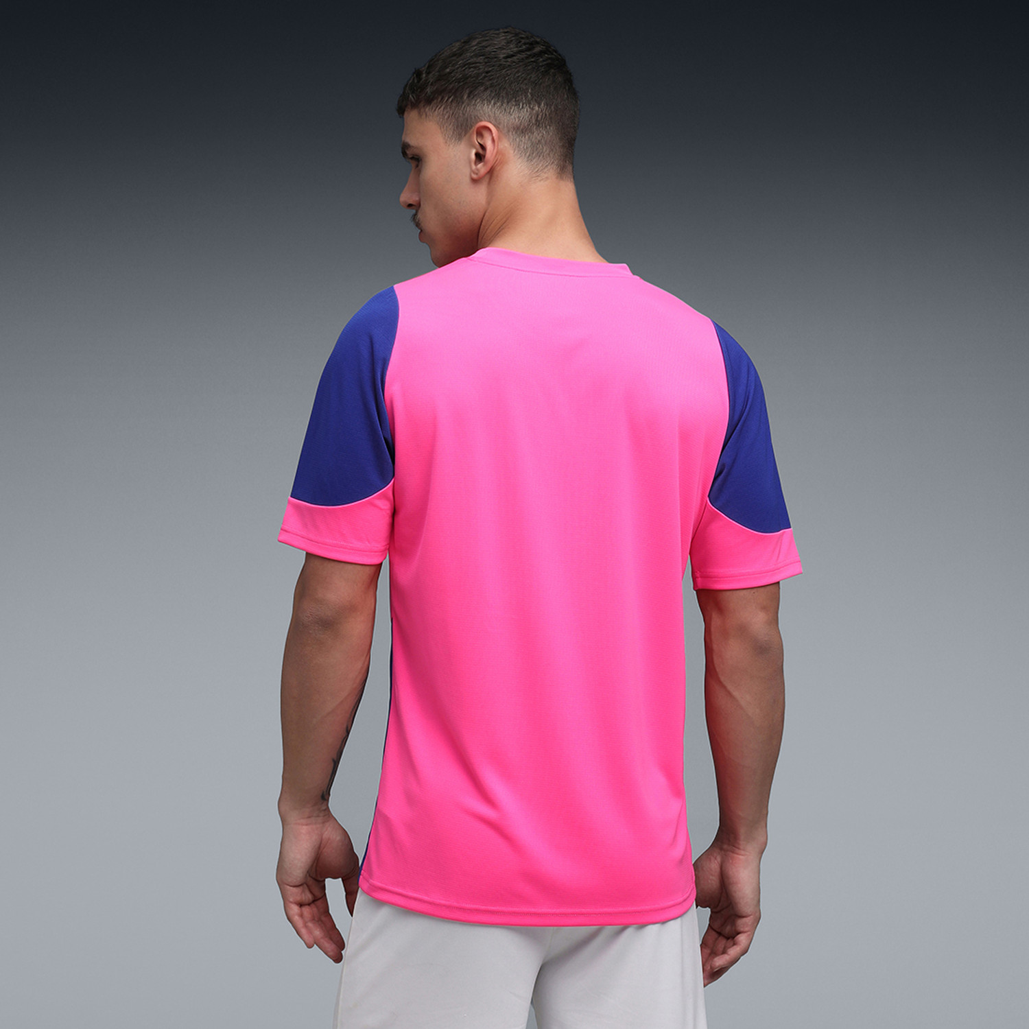 Image of PUMA Printed Men Crew Neck Pink T-Shirt