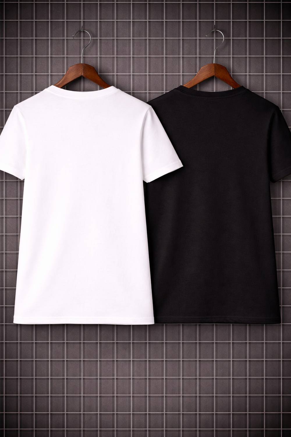 VibePulse Men White T-Shirt Pack of 2 - Image 2