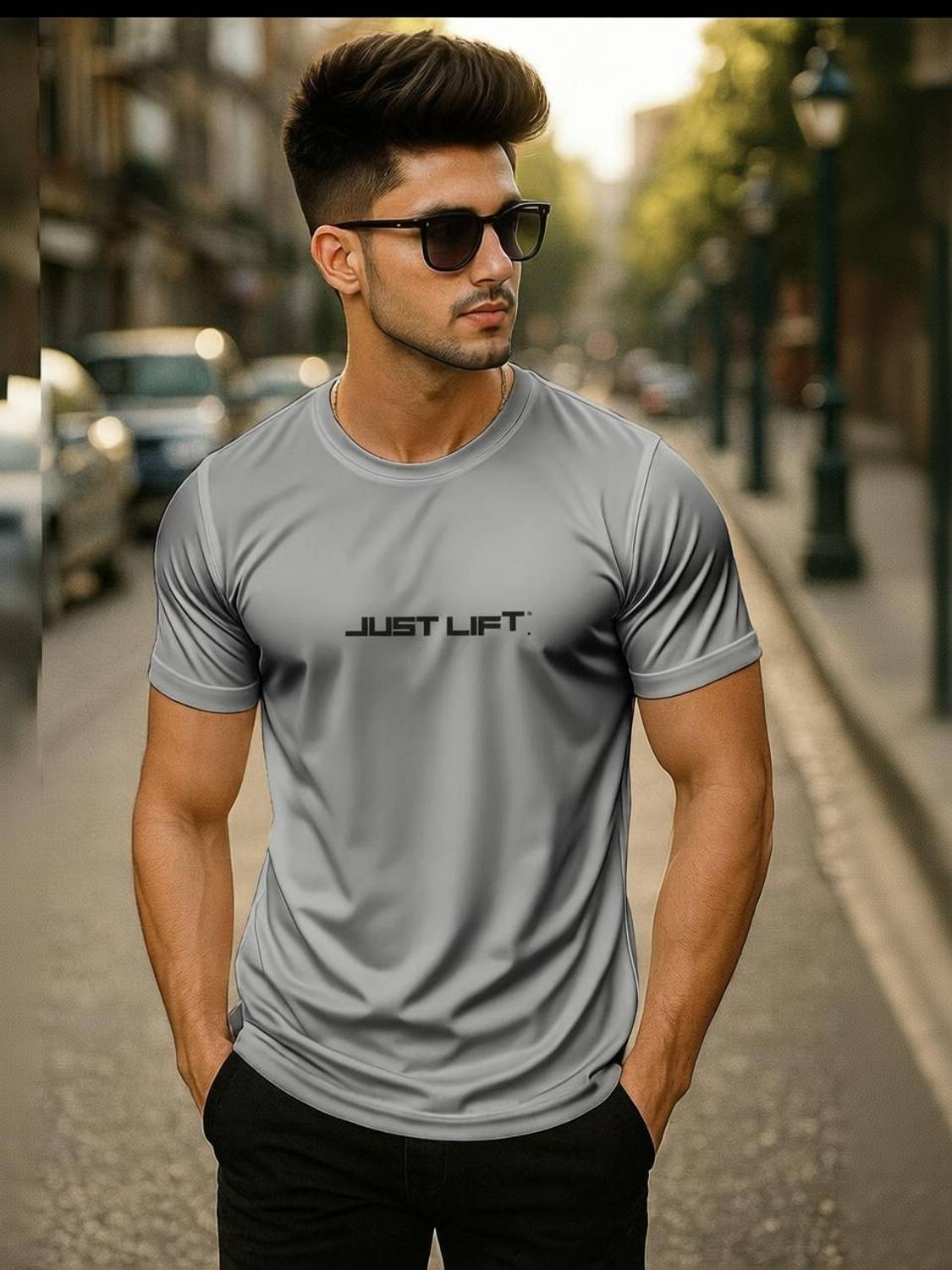 BEING WANTED Graphic Print Men Round Neck Grey T-Shirt
