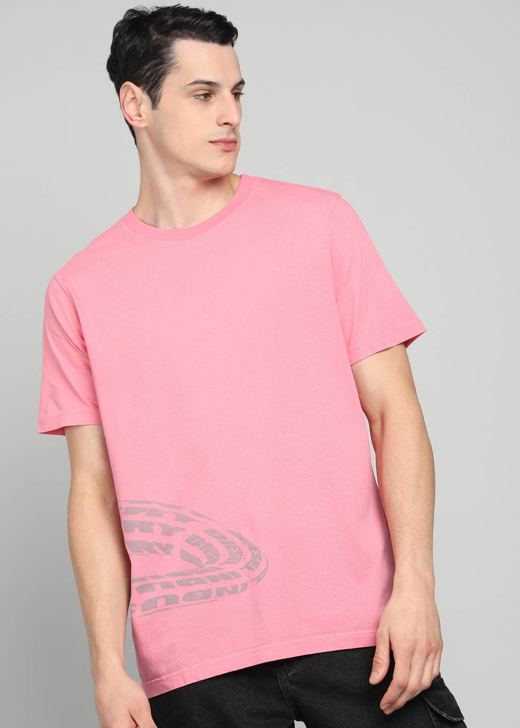 DIESEL Printed Men Round Neck Pink T-Shirt - Buy DIESEL Printed DIESEL Printed Men Round Neck Pink T-Shirt - Buy DIESEL Printed