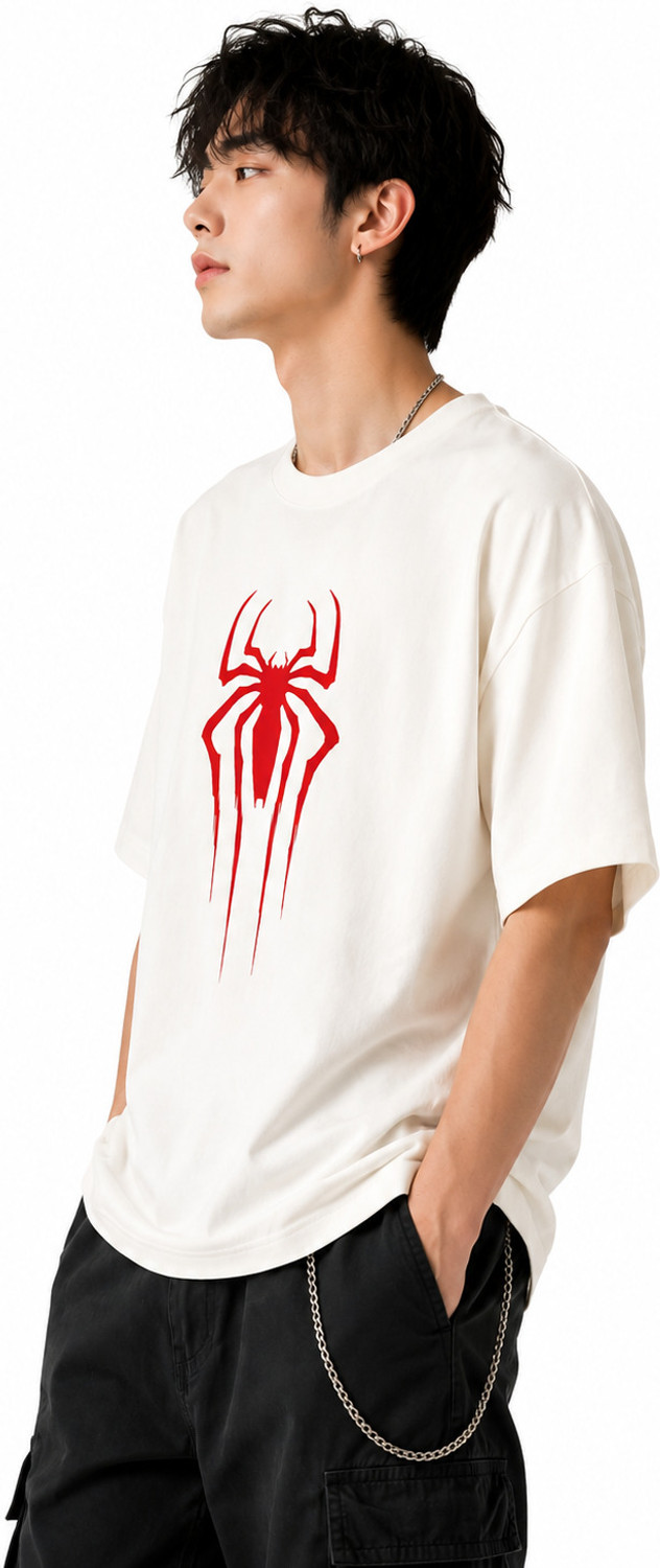 Image of choicehub Graphic Print Men Round Neck White T-Shirt