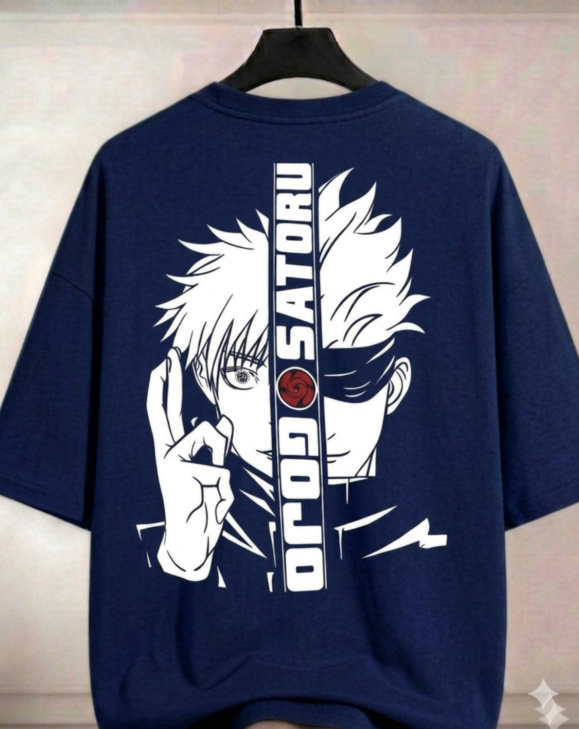Image of METRONAUT Graphic Print Men Round Neck Navy Blue T-Shirt