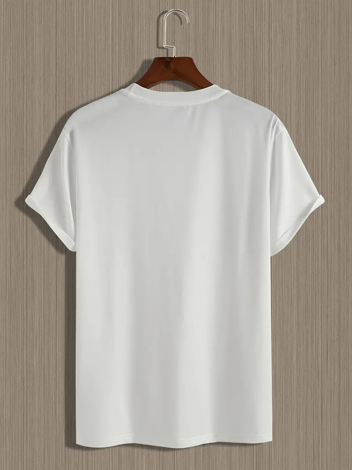 Image of HIPOP Printed Men Round Neck White T-Shirt