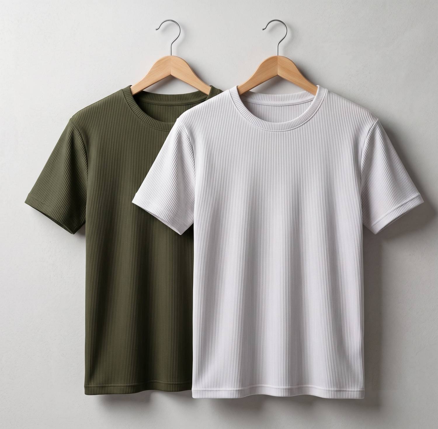 fashion globe Men Round Neck Dark Green T-Shirt Pack of 2 - Image 1