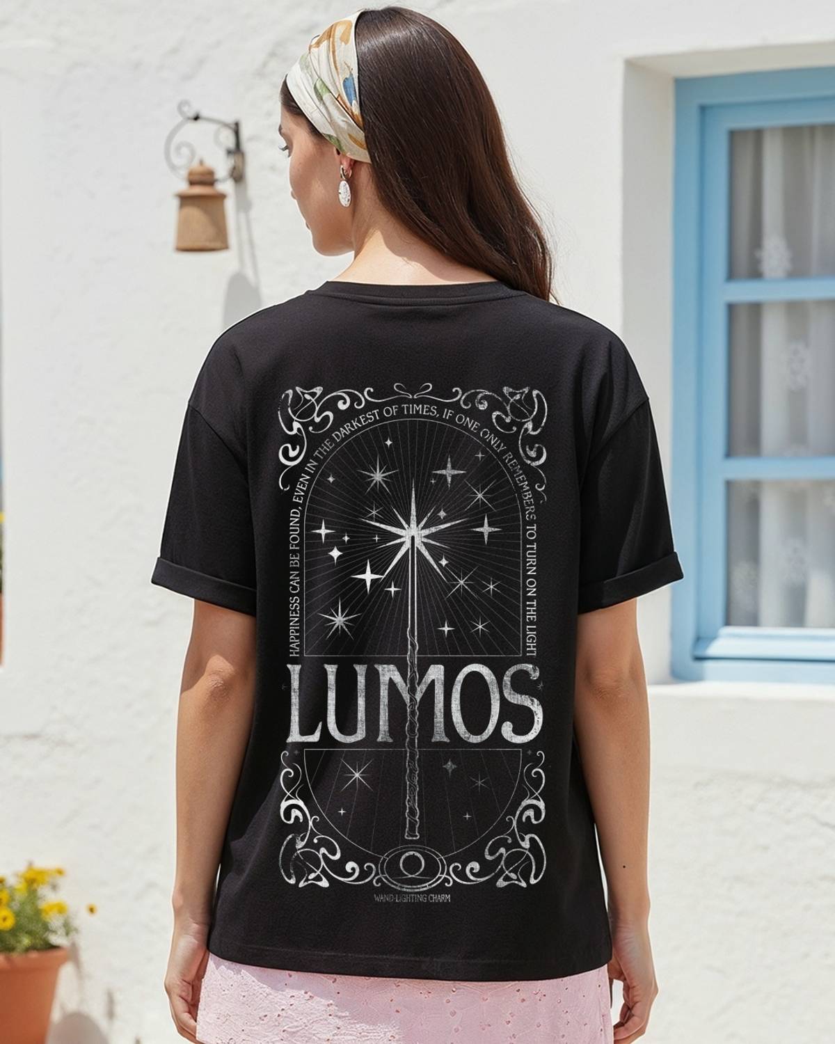 BEWAKOOF Graphic Print Women Round Neck Black T-Shirt