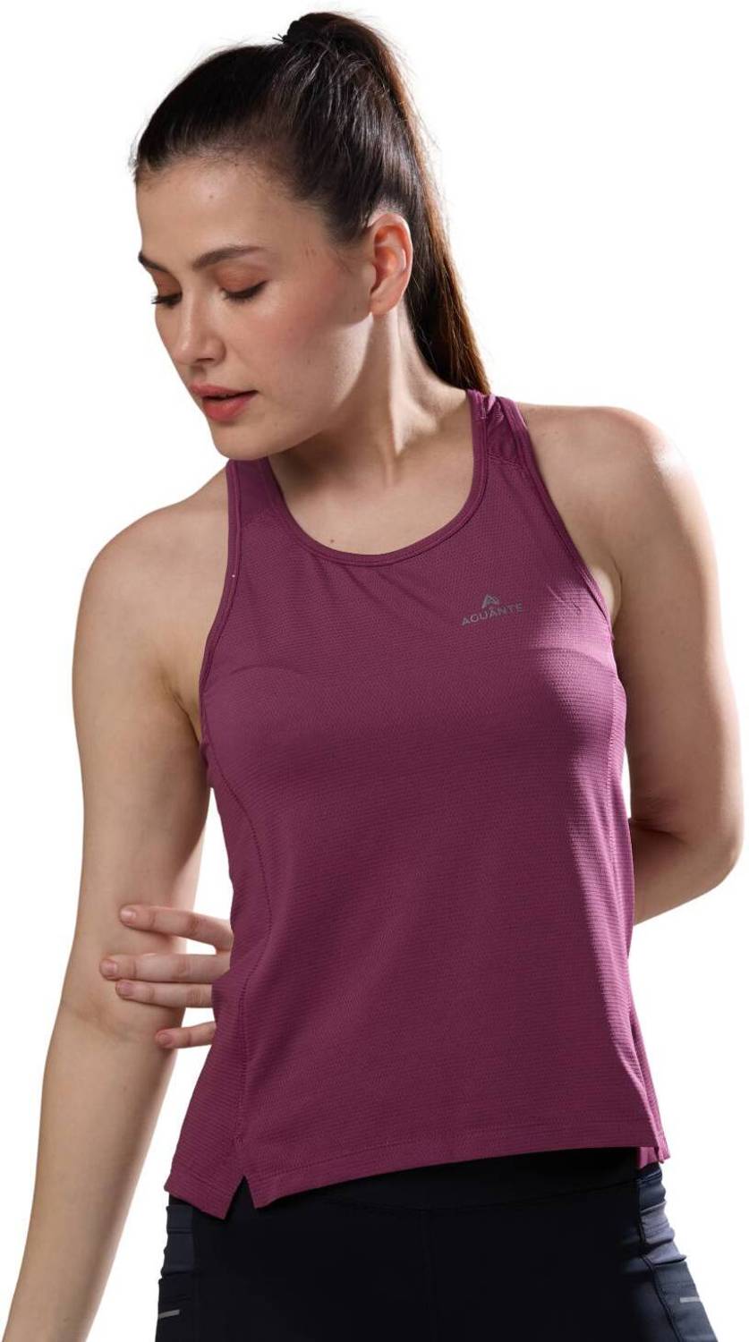 AGUANTE Solid Women Round Neck Brown T-Shirt
