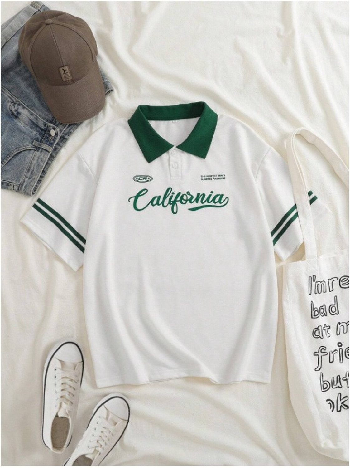 Image of Hackmen Solid Men Polo Neck White T-Shirt