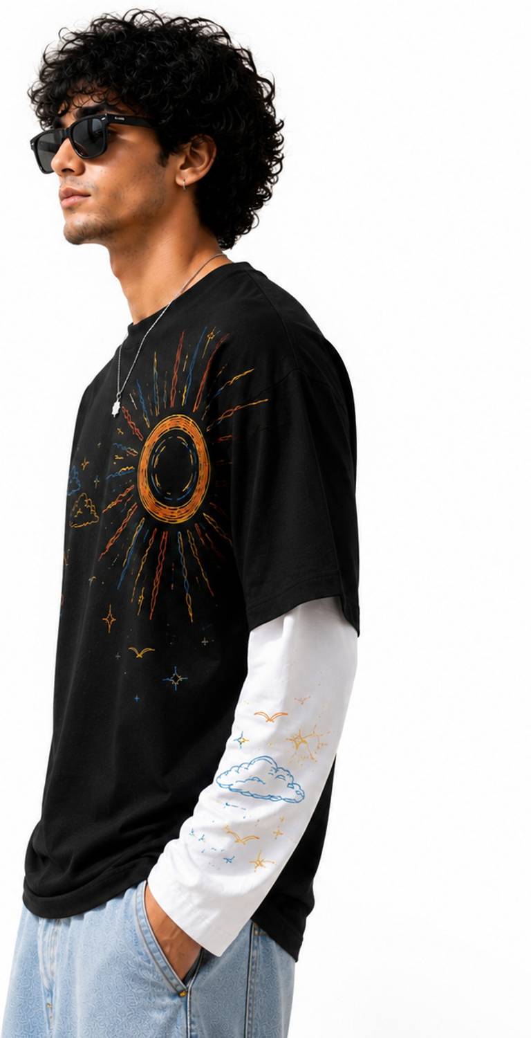 Larren Devis Black Round Neck T-Shirt - Image 4