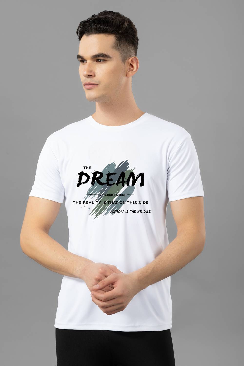 Berlin Printed Men Round Neck White T-Shirt