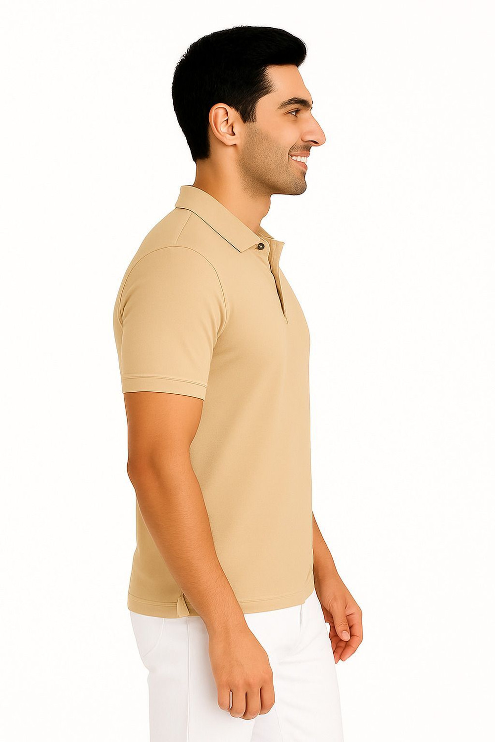 Image of SM SHAYAM CREATION Solid Men Polo Neck Multicolor T-Shirt