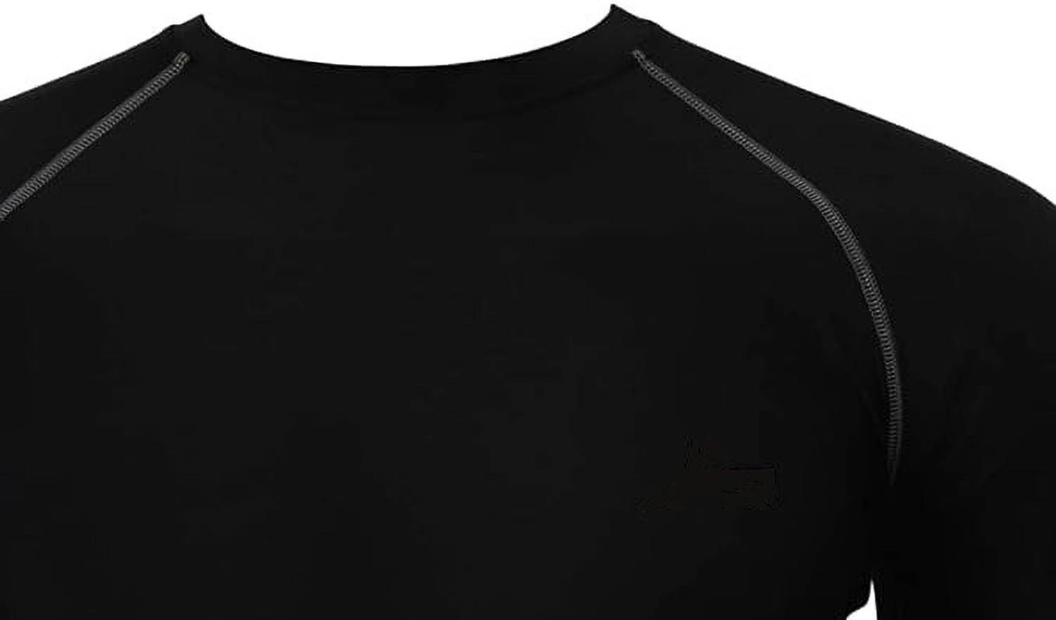 NINQ Men Black Round Neck T-Shirt - Image 5