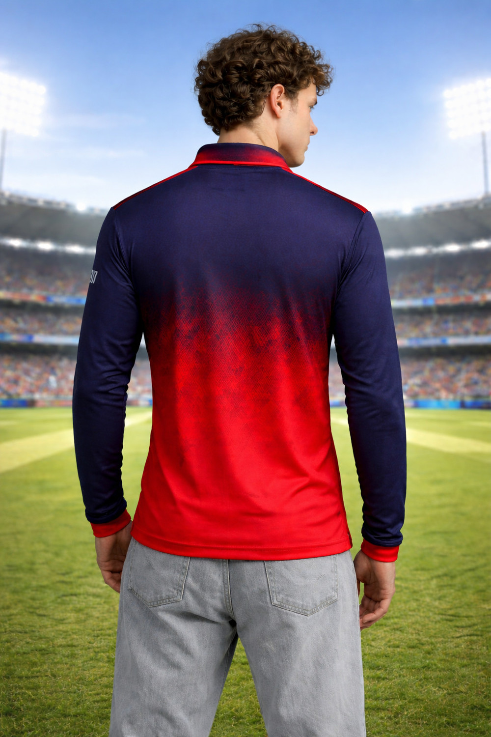 Image of GRATITUDE ROCK Typography Men Polo Neck Multicolor T-Shirt