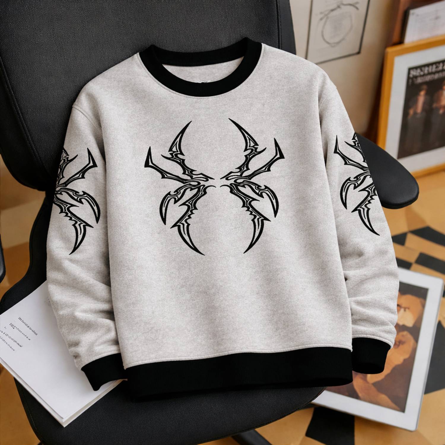 Boxman Printed Men Crew Neck Grey T-Shirt