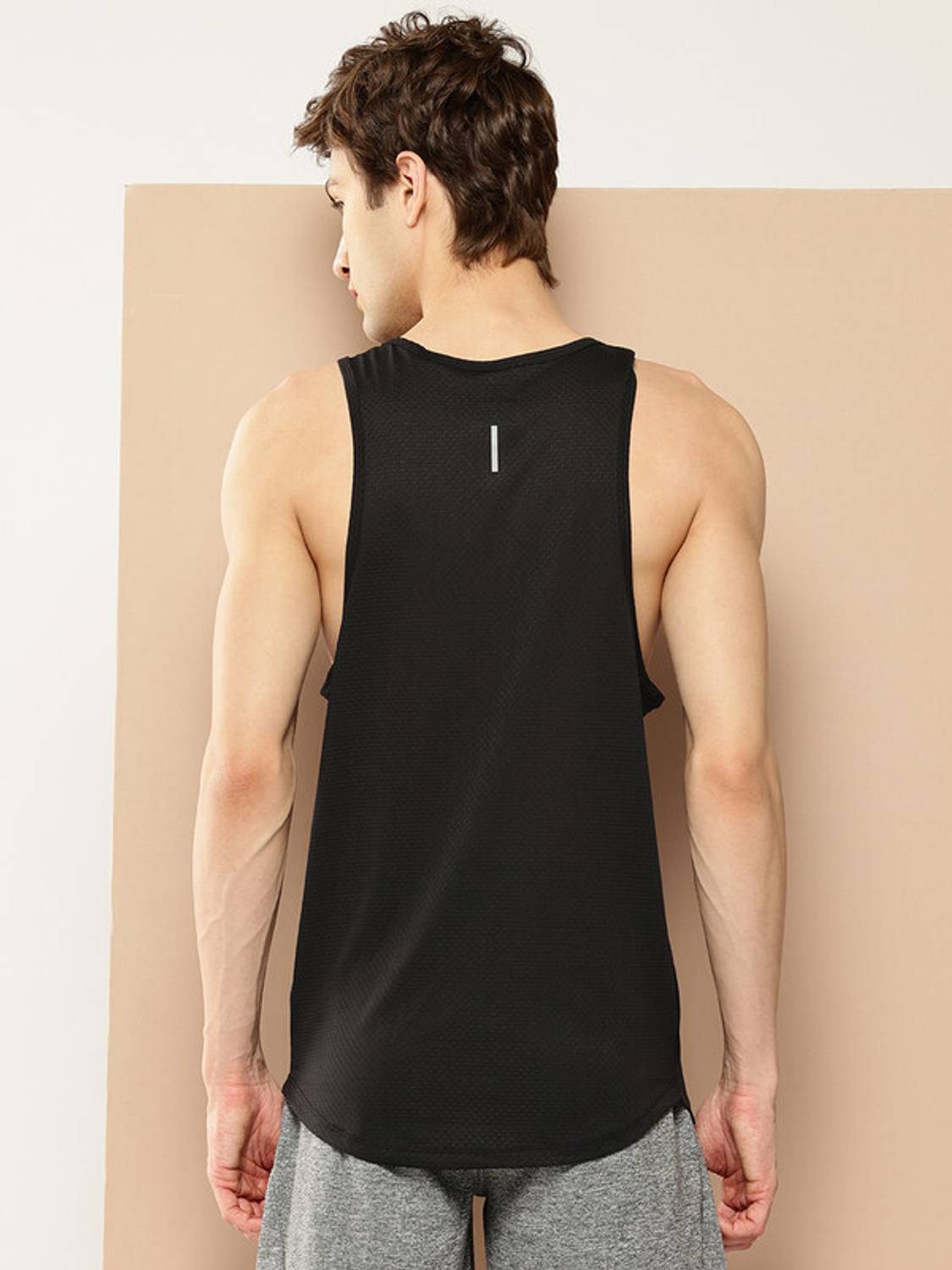 ALCIS Black Men's Round Neck T-Shirt - Image 3