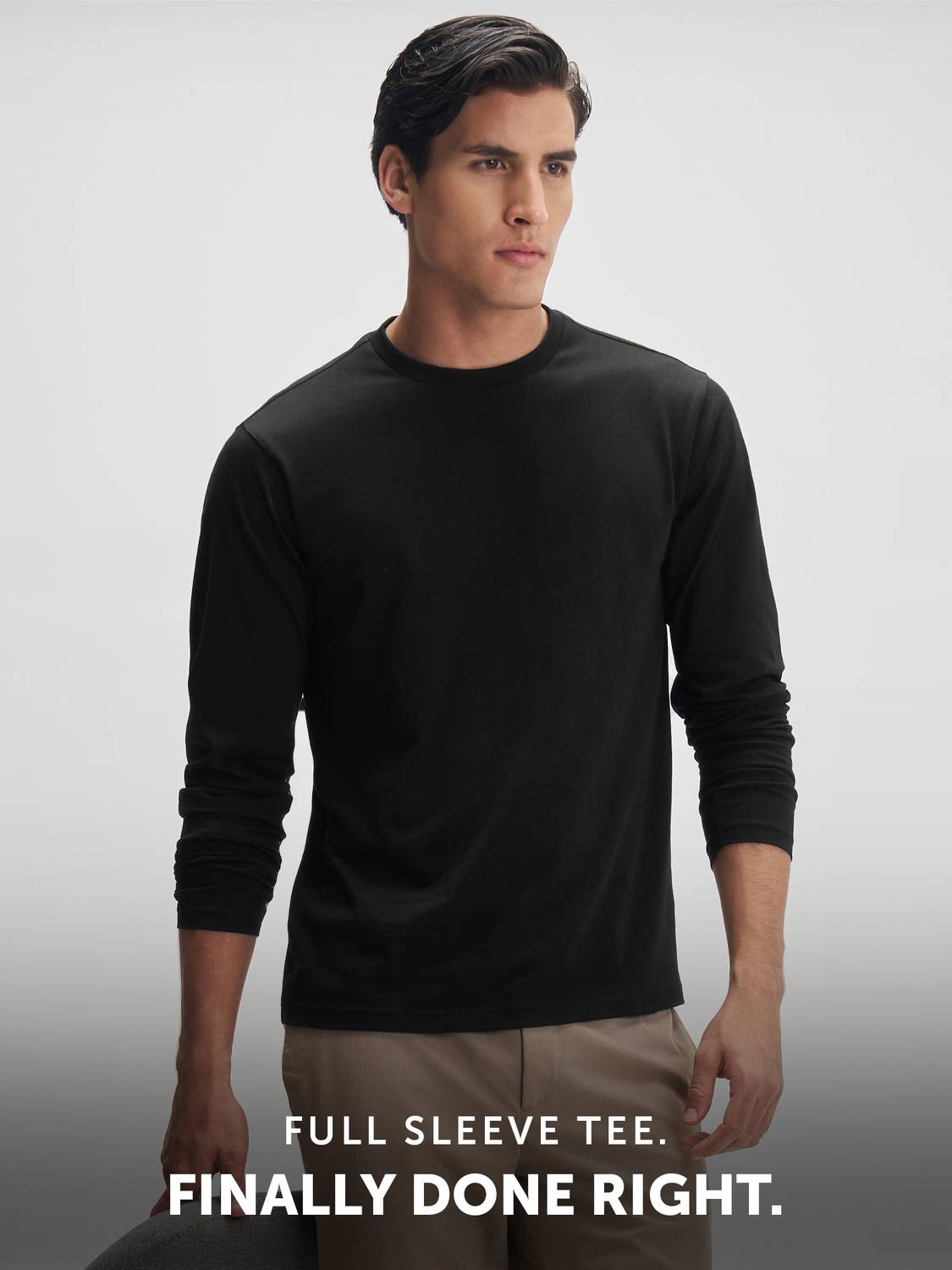 XYXX Solid Men Black T-Shirt - Image 3
