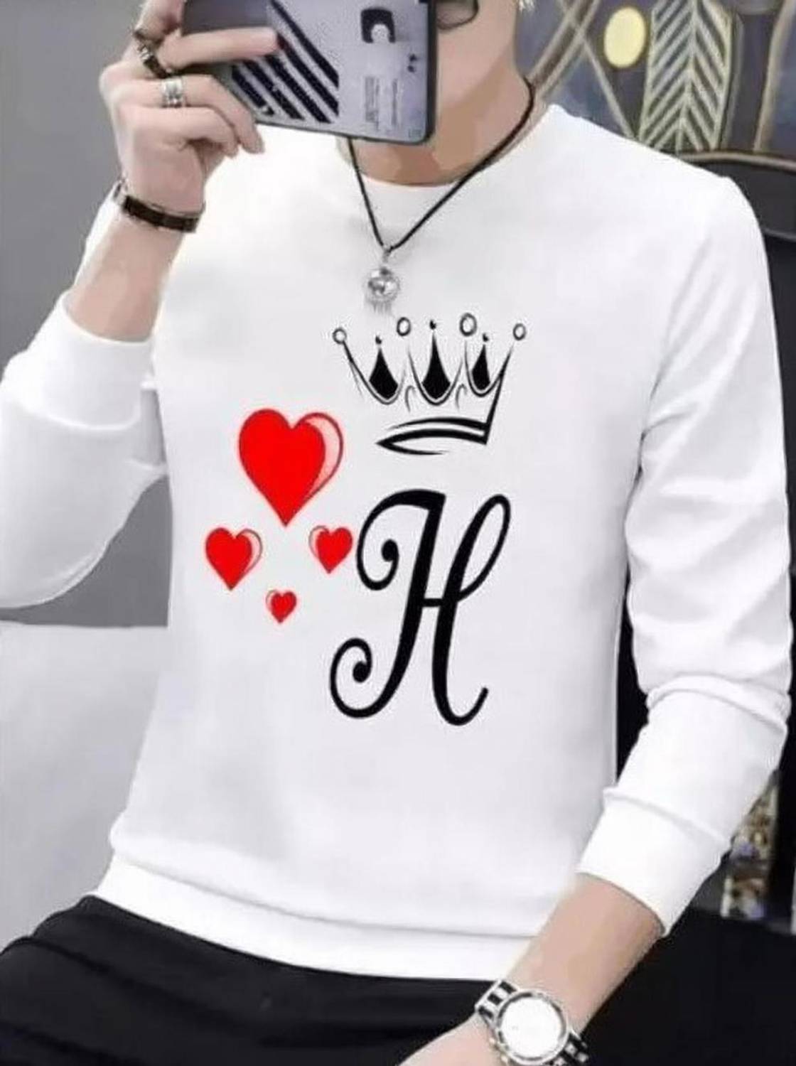 ApheFashion Graphic Print, Typography Men Round Neck White T-Shirt