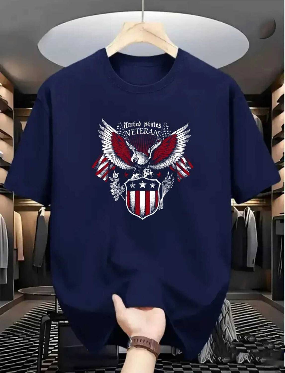 Magneto Printed Men Round Neck Dark Blue T-Shirt