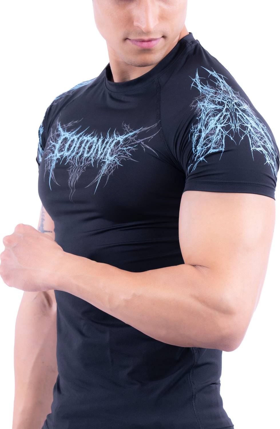 COITONIC Men Black Round Neck T-Shirt - Image 3