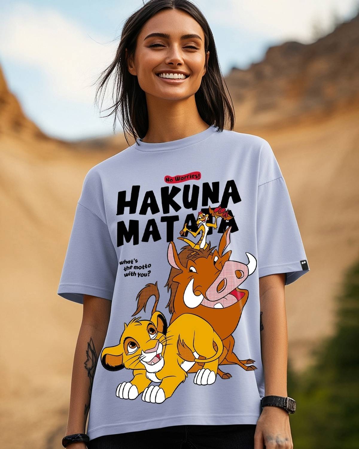 BEWAKOOF Graphic Print Women Round Neck Purple T-Shirt