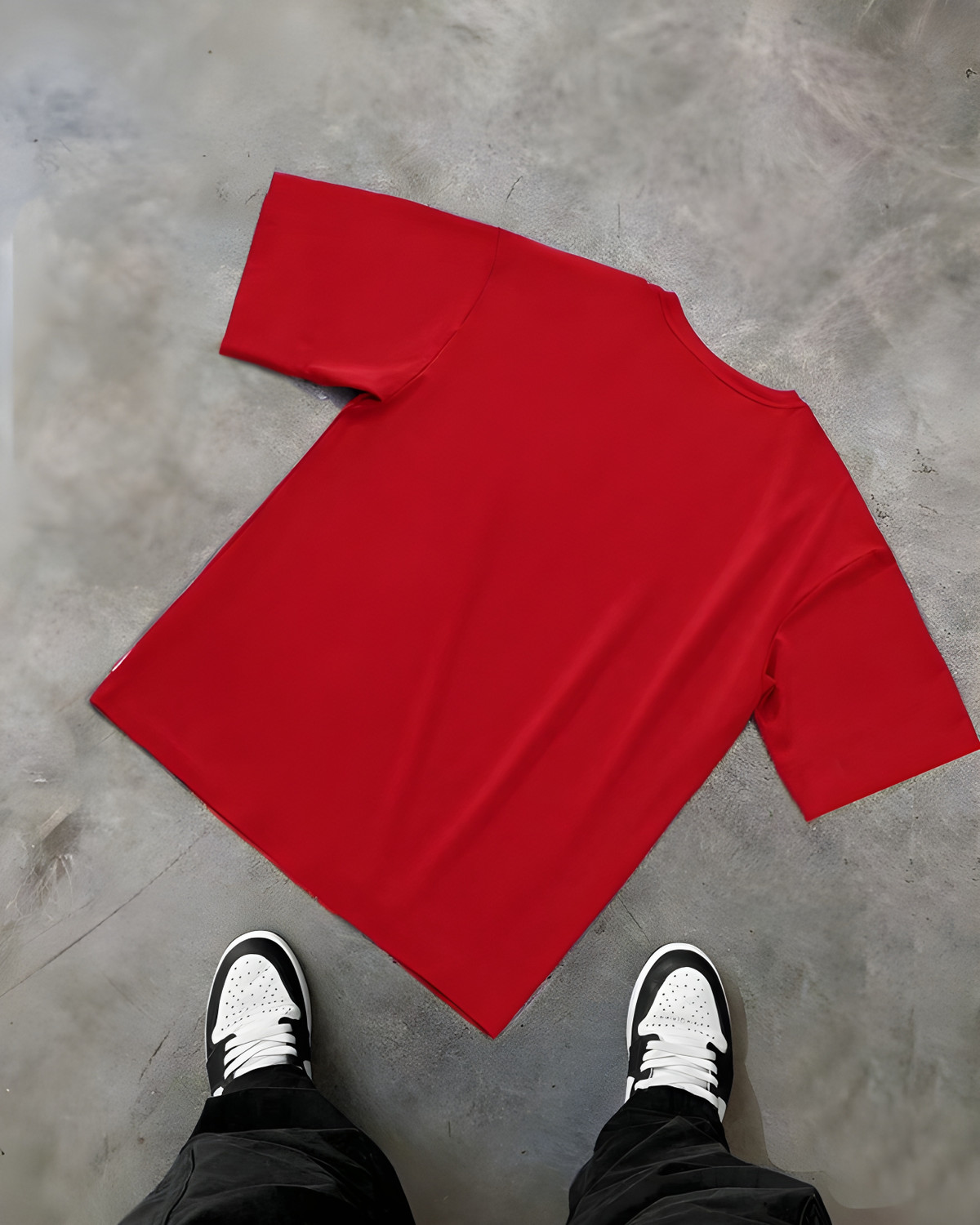 Image of Lauren Adams Printed Men Round Neck Red T-Shirt
