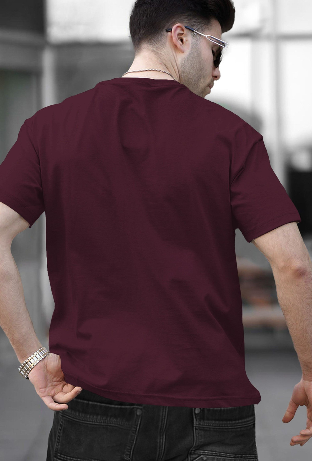 Image of TRIPR Solid Men Round Neck Multicolor T-Shirt