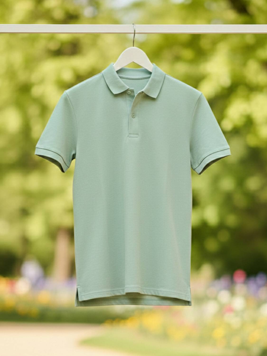GREYLONGG Men Solid Polo Neck Polyester Green T-Shirt