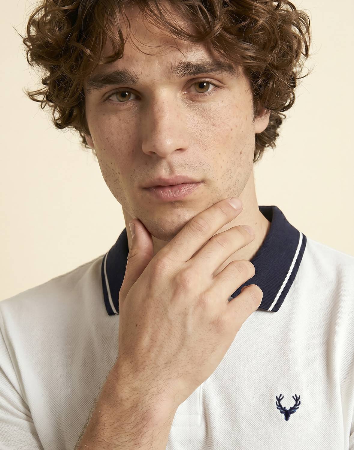 Allen Solly Men Polo Neck White T-Shirt - Image 5