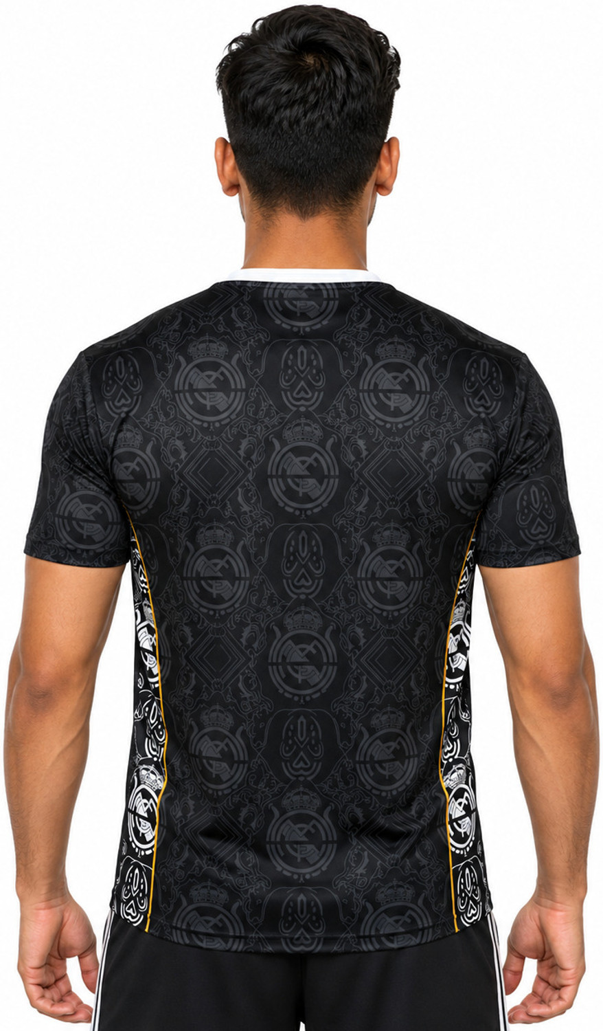 Image of Strivonsports Printed Men Round Neck Black T-Shirt