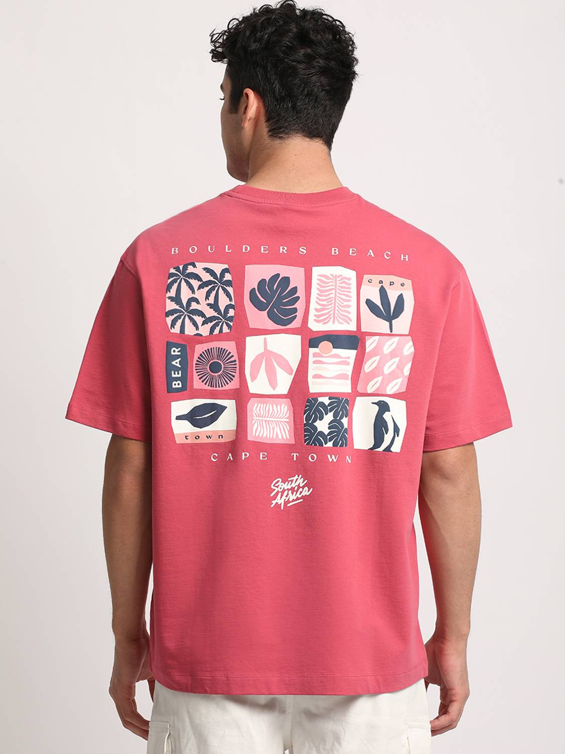 THE BEAR HOUSE Men Pink T-Shirt - Image 4