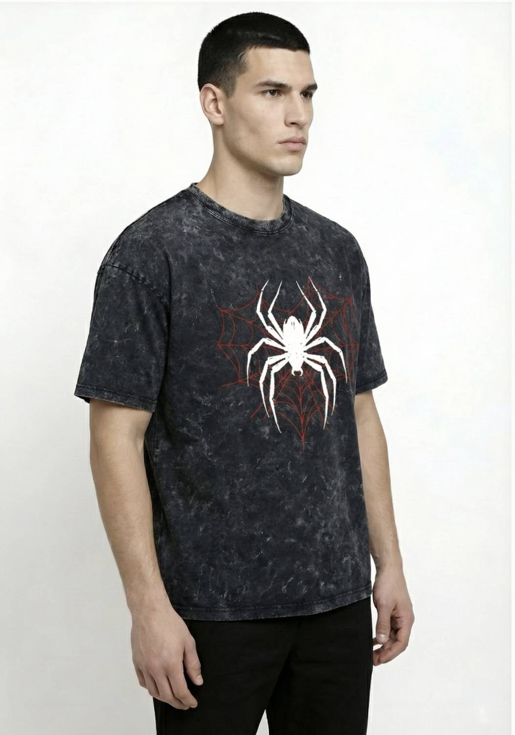 SKRATS Men Black Printed Round Neck T-Shirt - Image 2