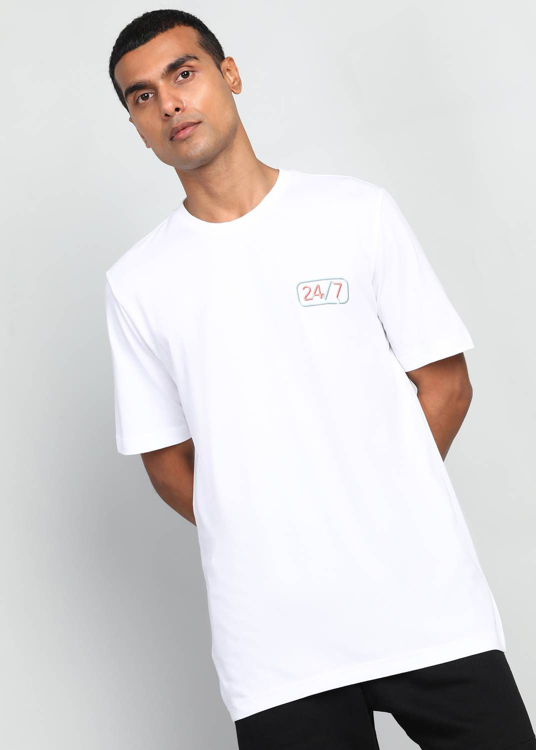 ADIDAS Solid Men Round Neck White T-Shirt - Buy ADIDAS Solid Men