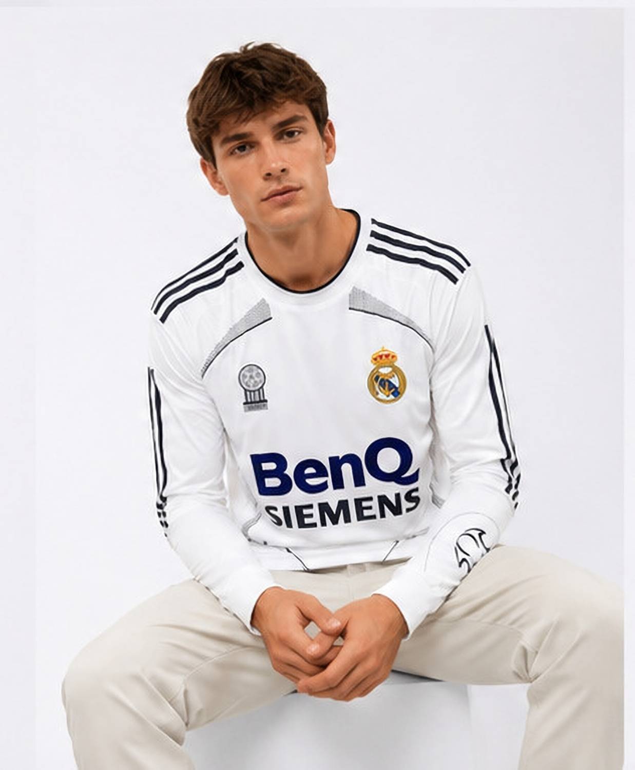 DJFashions Men White Round Neck T-Shirt - Image 2