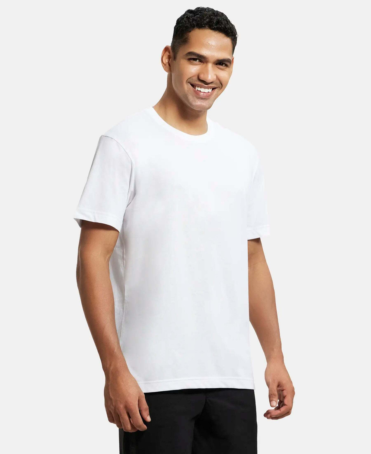 Image of JOCKEY Solid Men Round Neck Multicolor T-Shirt