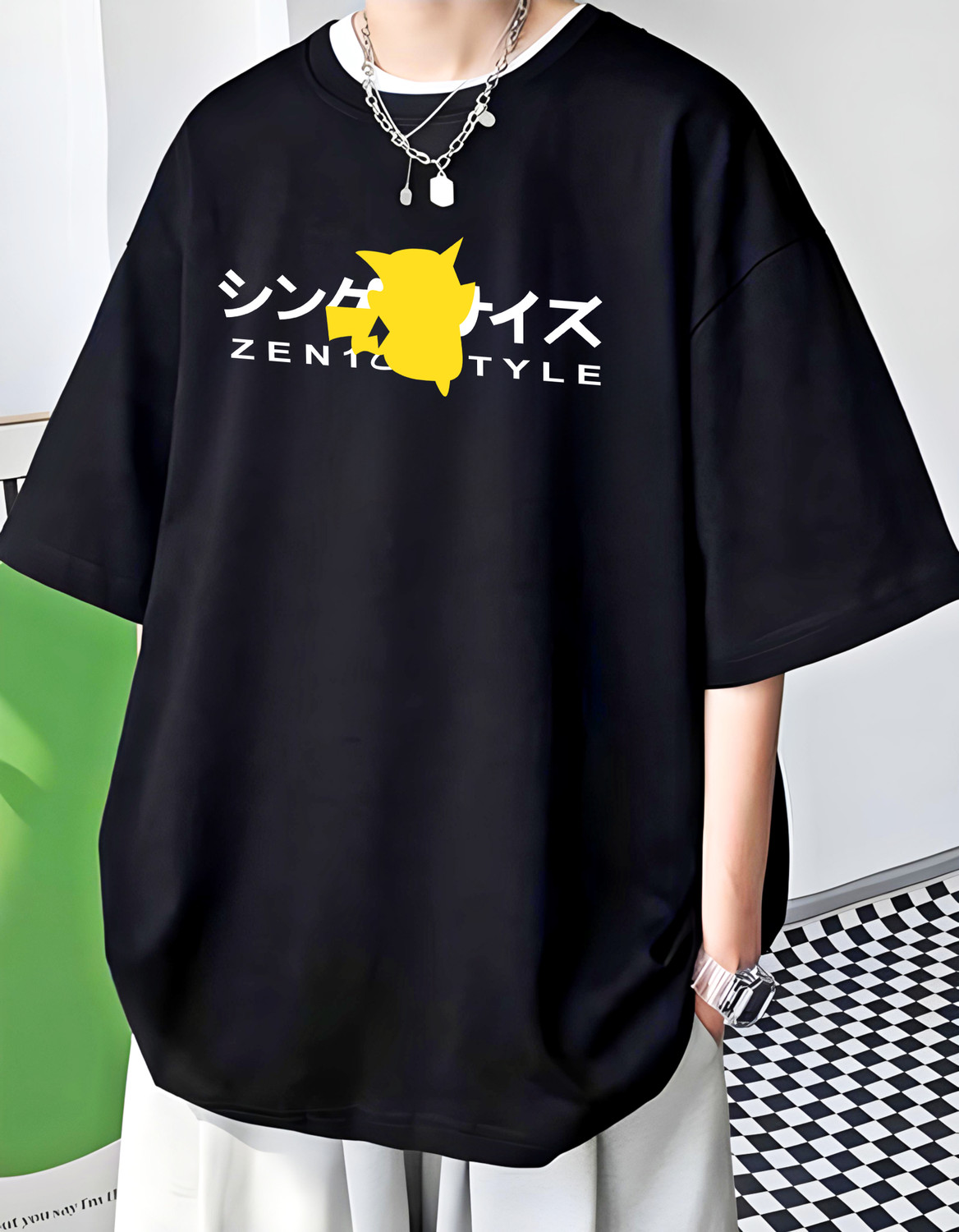 Image of ZENTIK Printed Men Round Neck Red T-Shirt