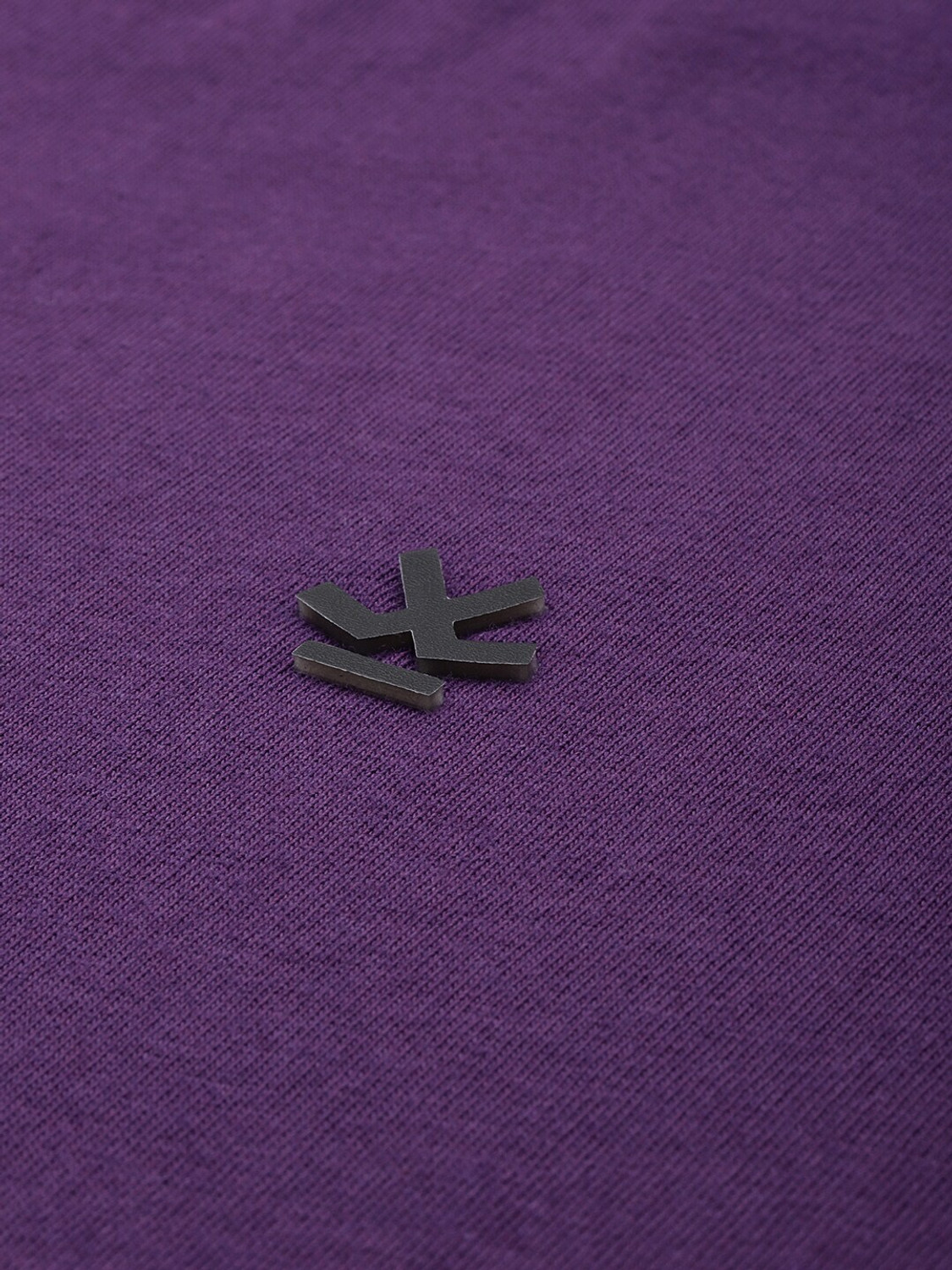 Image of WROGN Solid Men Crew Neck Purple T-Shirt