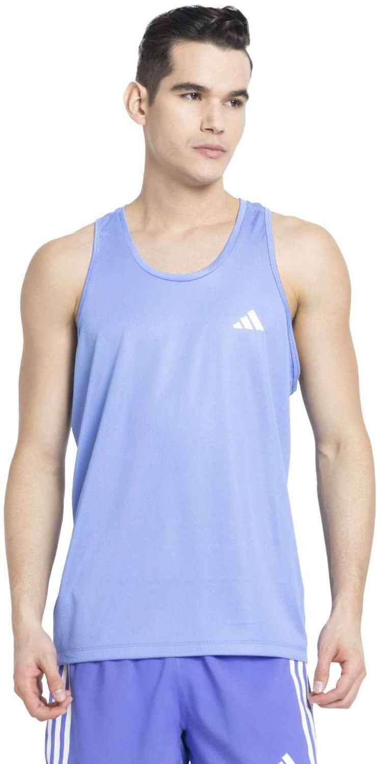 Image of ADIDAS Printed Men Scoop Neck Purple T-Shirt