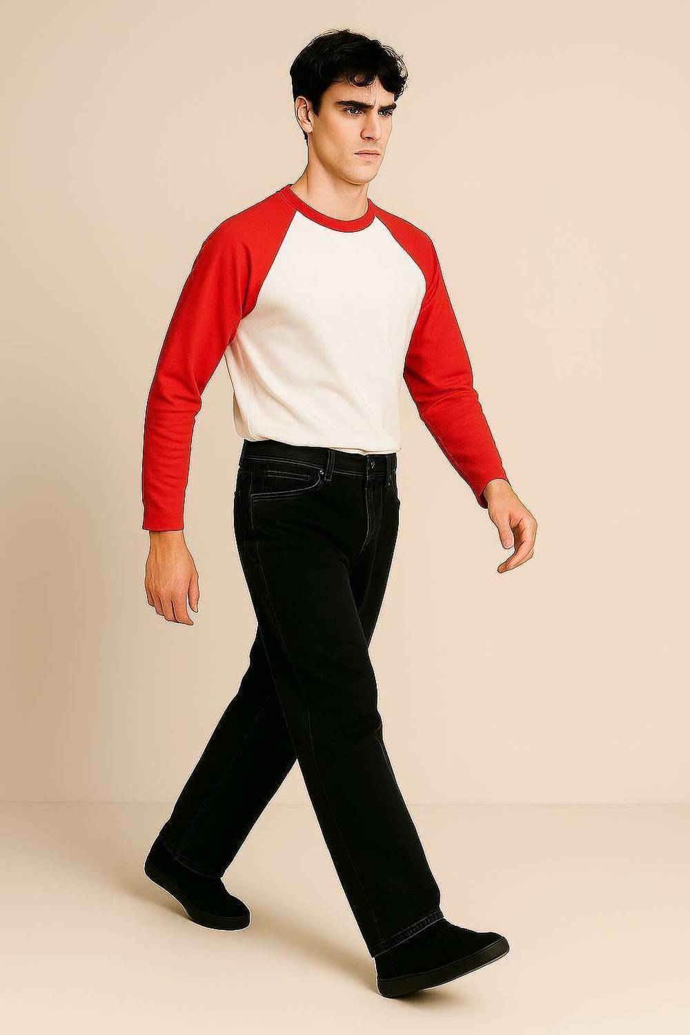 EraandEdge Men Round Neck White T-Shirt - Image 2
