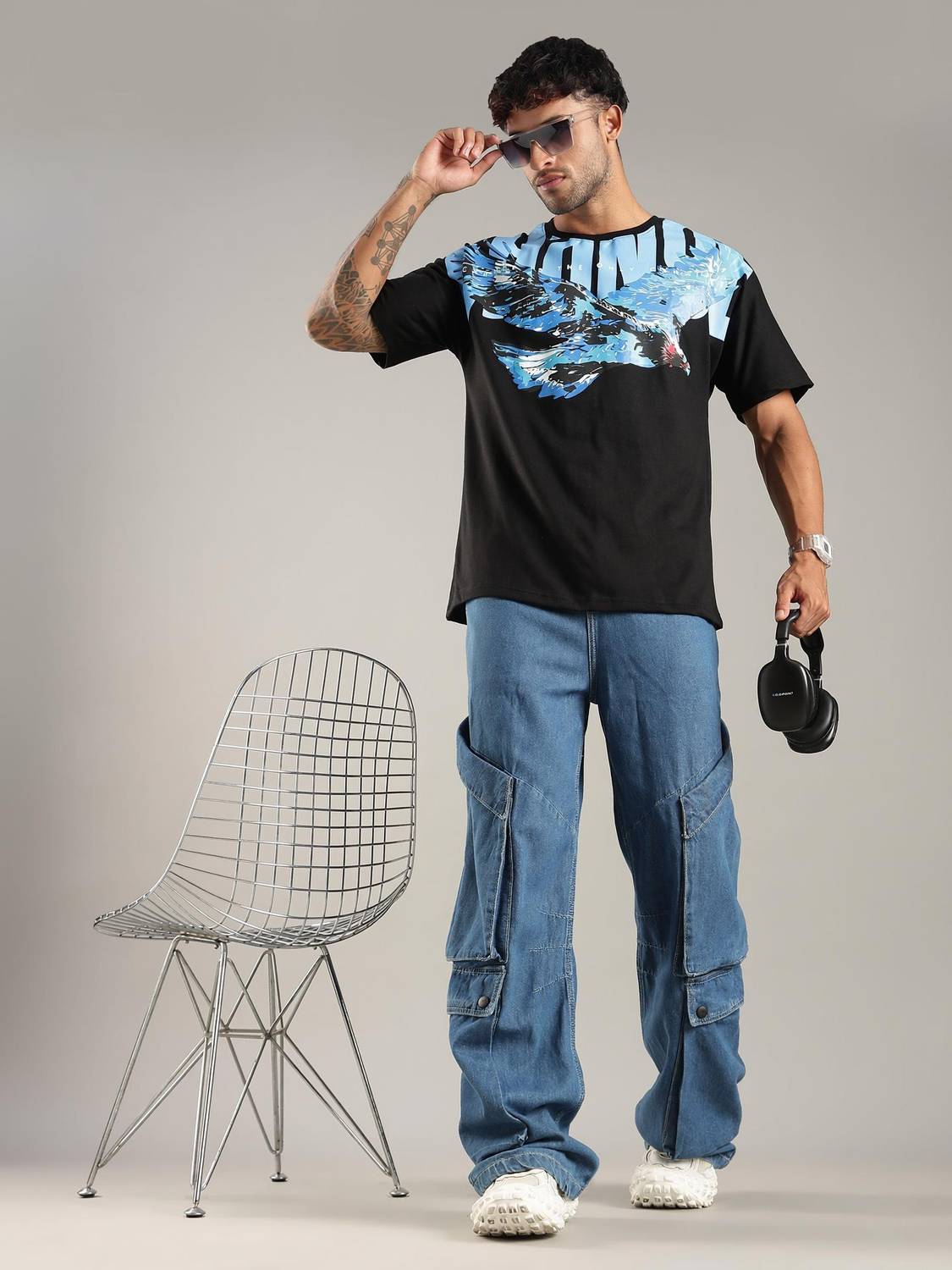 Smosh Printed Men Black Round Neck T-Shirt - Image 1