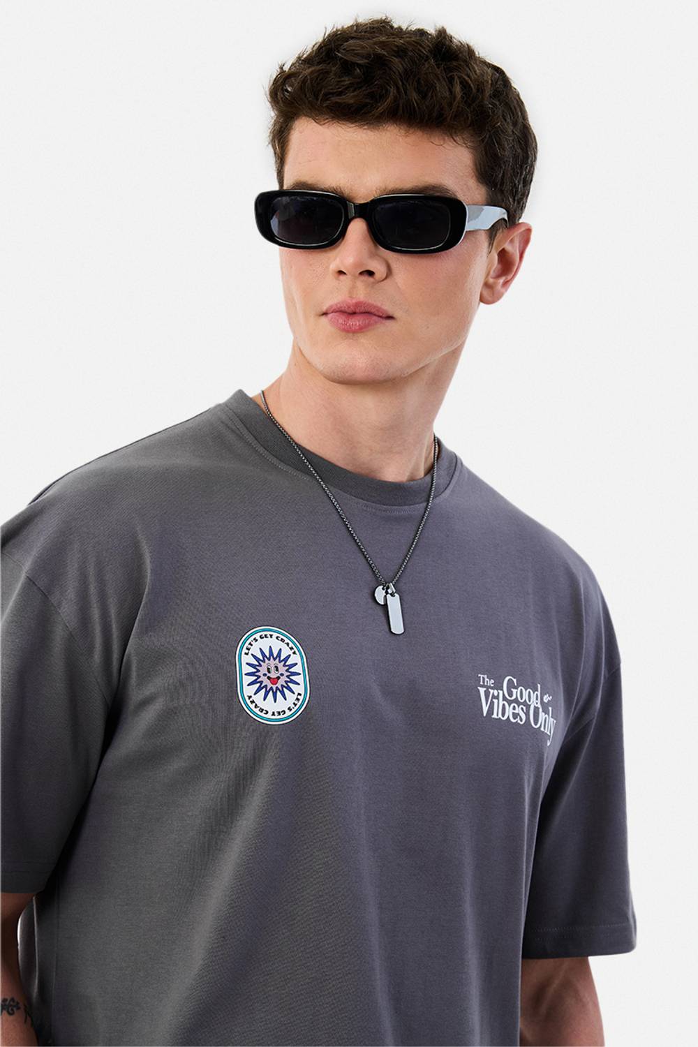 Snitch Men's Grey Crew Neck T-Shirt - Image 3