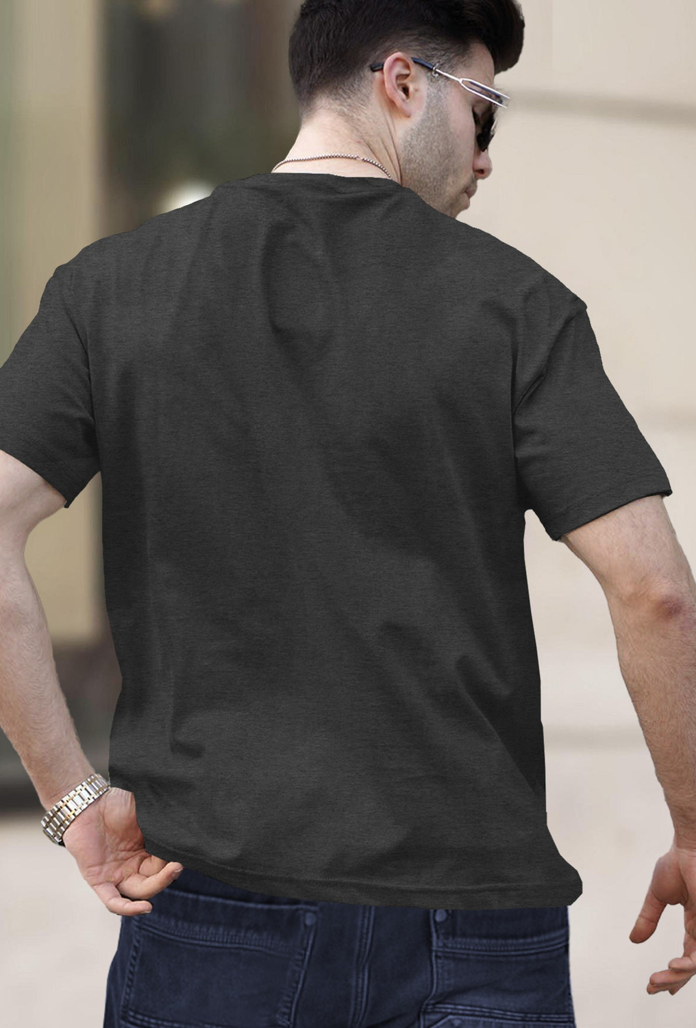 Image of TRIPR Solid Men Round Neck Multicolor T-Shirt