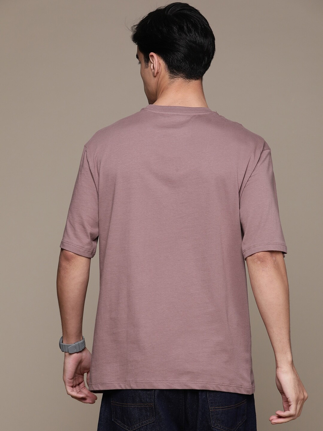 Image of Roadster Typography Men Round Neck Multicolor T-Shirt