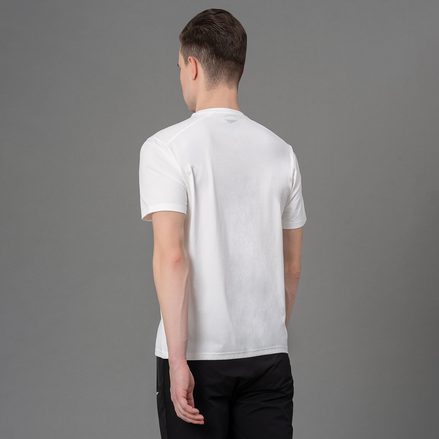 Image of RED TAPE Graphic Print Men Round Neck White T-Shirt
