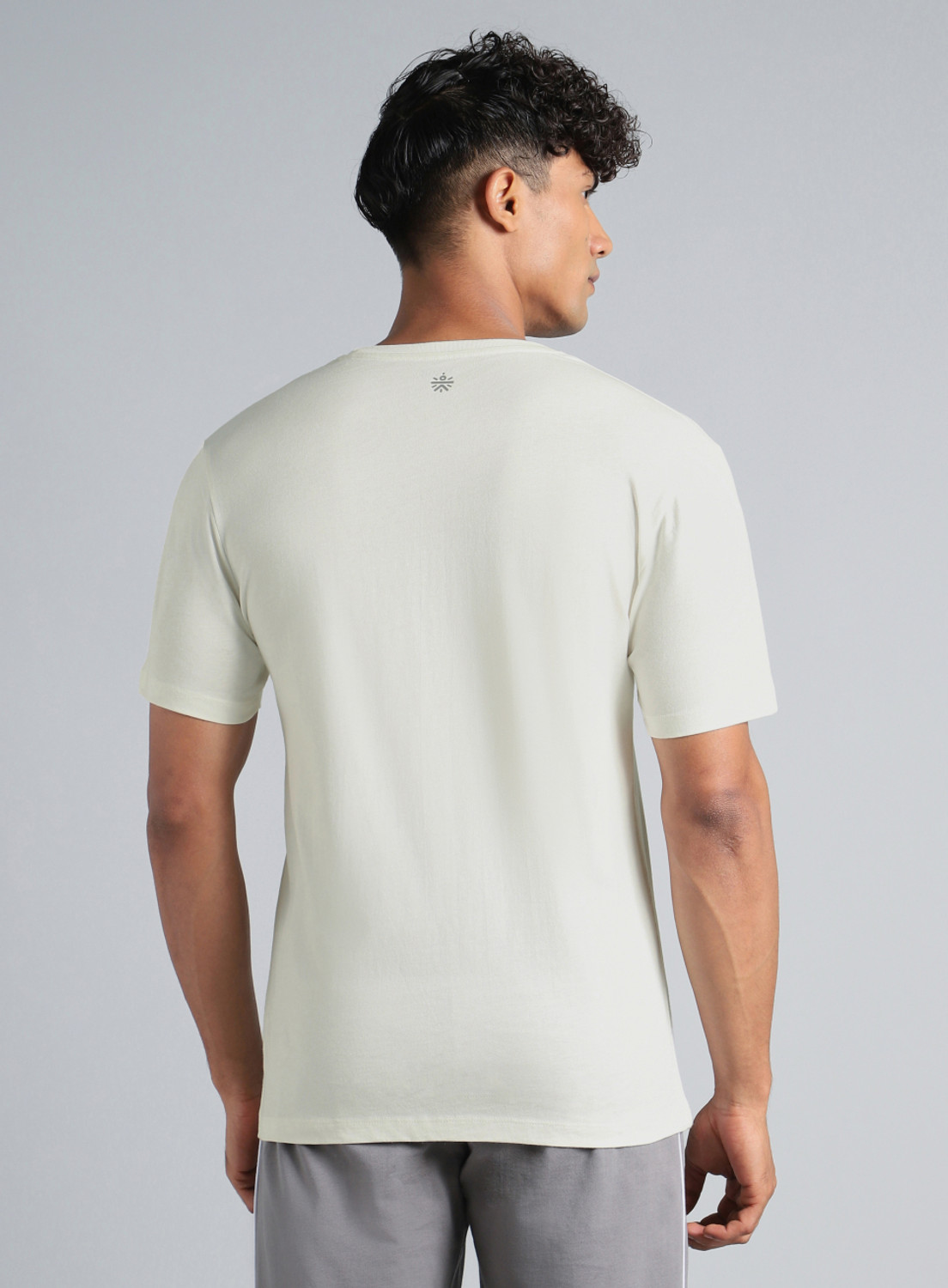 Image of Cult Printed Men Round Neck White T-Shirt