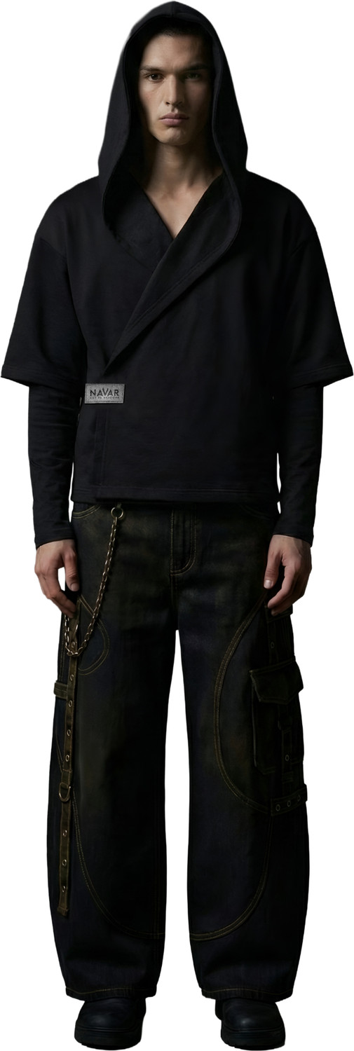 Image of navar Full Sleeve Solid Men Sweatshirt