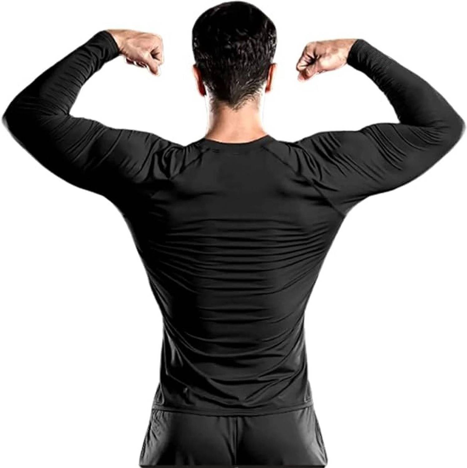 NINQ Solid Men Round Neck Black T-Shirt - Image 2