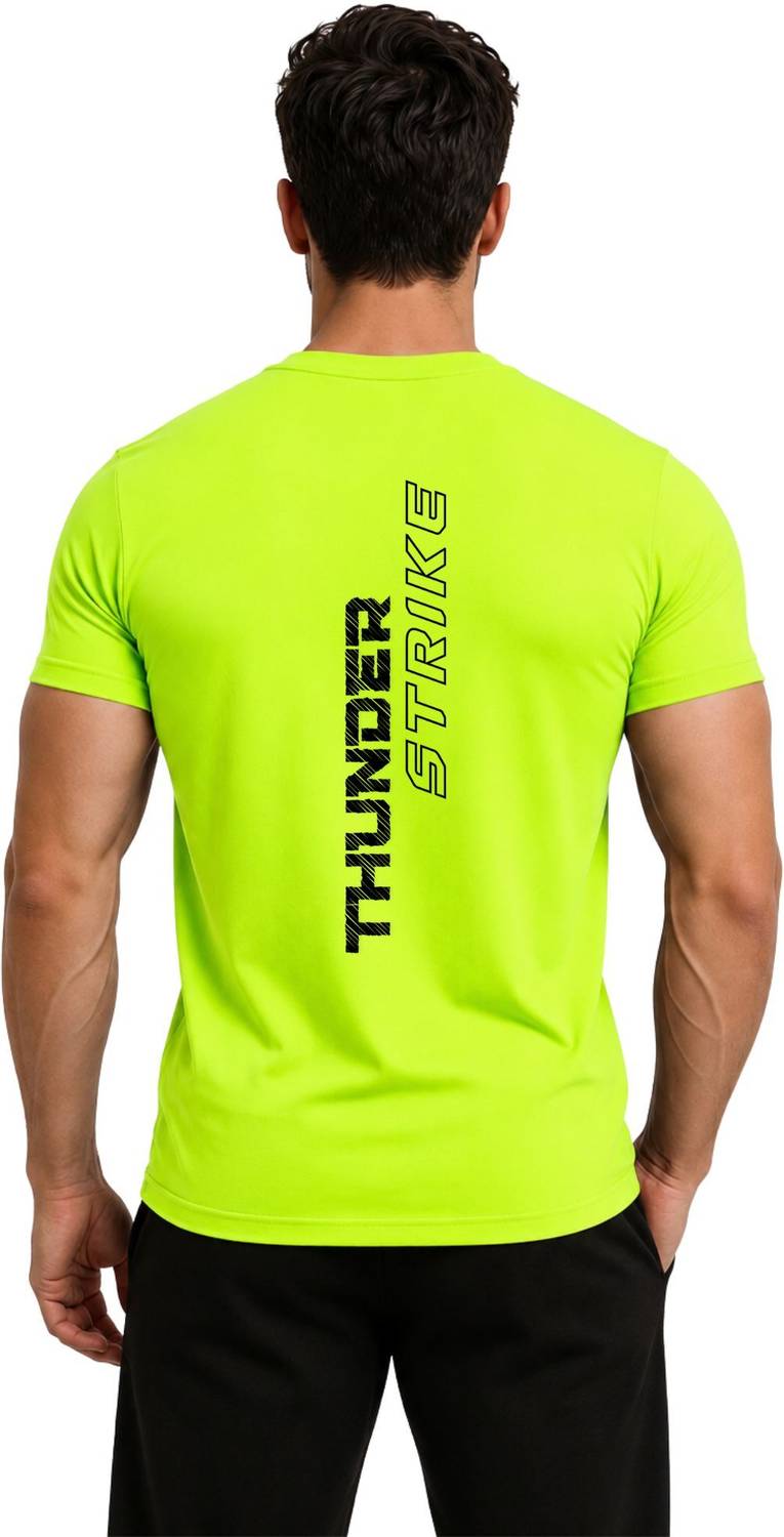 3colors Printed Men Round Neck Green T-Shirt