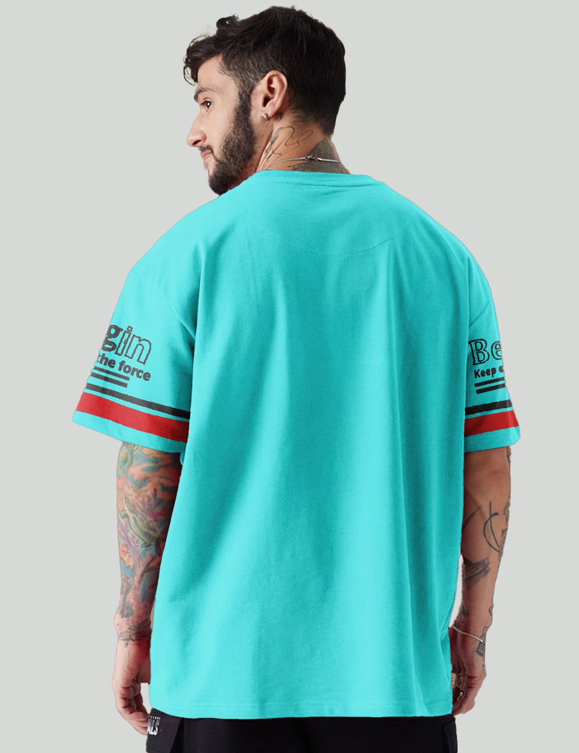 Force Men Round Neck Printed T-Shirt (Blue) Pack of 3 - Image 2