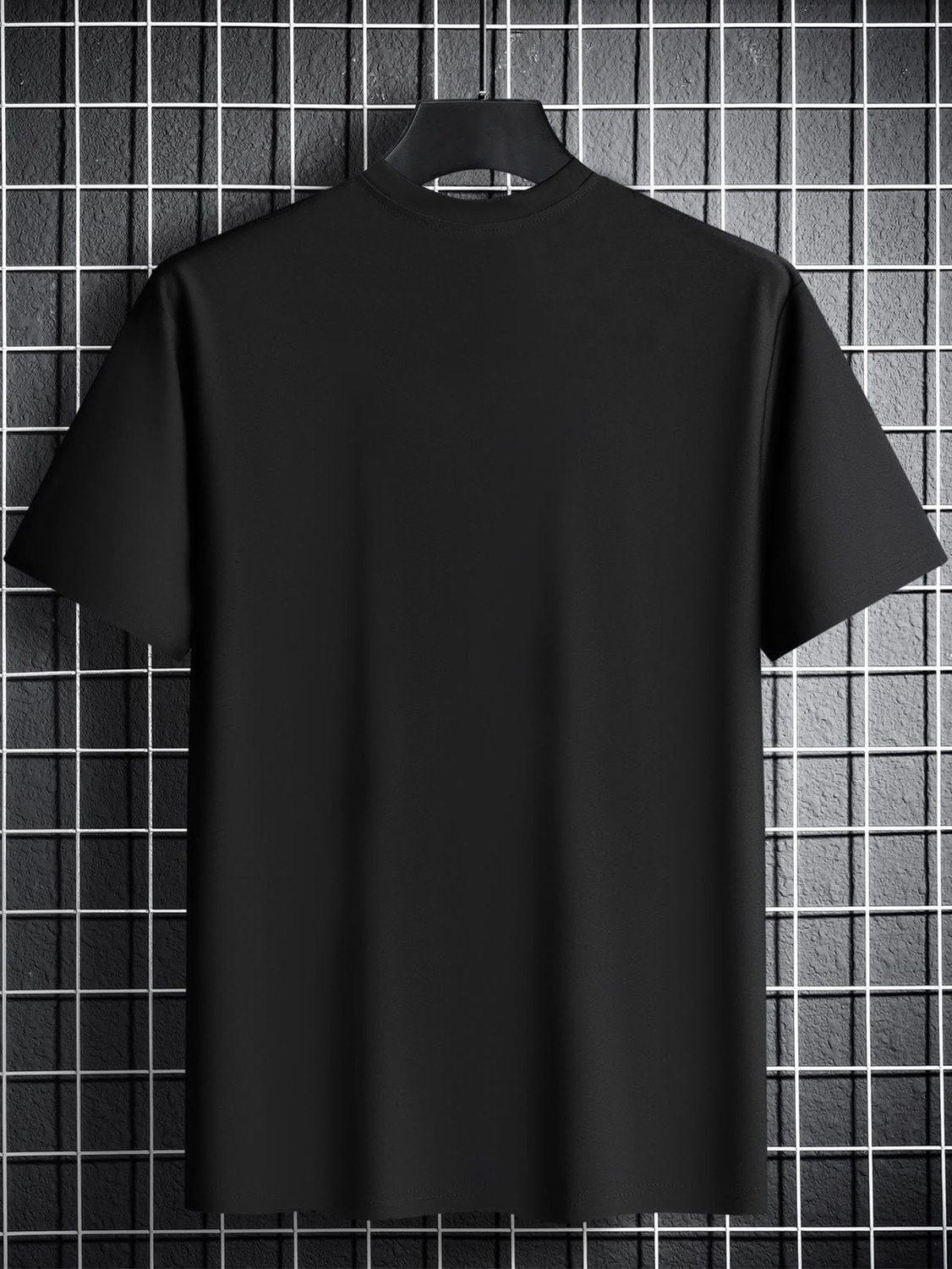 Image of choicehub Printed Men Round Neck Black T-Shirt